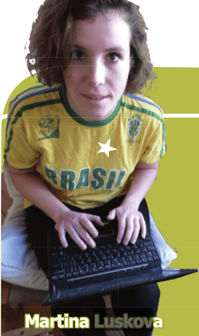 Martina Luskova werkt aan de Cerrado digital story